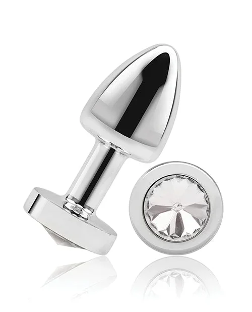 Gemsations 2″ Beginners Bling Bling Metal Butt Plug – Silver
