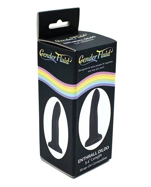 Gender Fluid 5.4″ Enthrall Strap On Dildo – Black