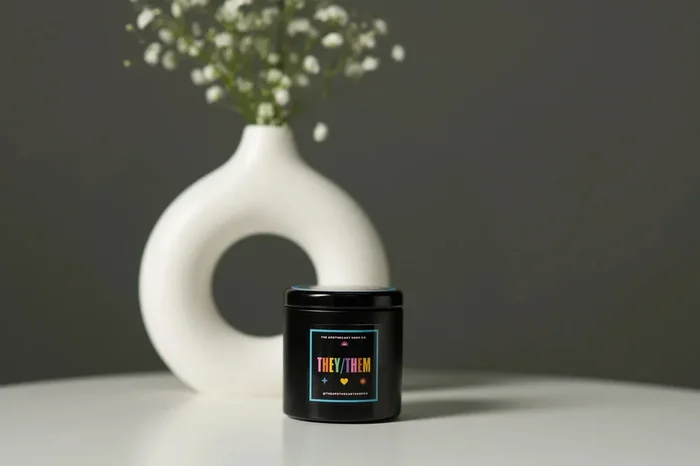 Gender Fluid Candle – They/them 4 Oz – Vanilla Bean