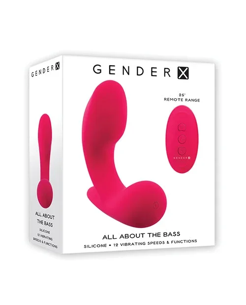Gender X All About the Bass Curved Stimulator w/Remote Control – Pink