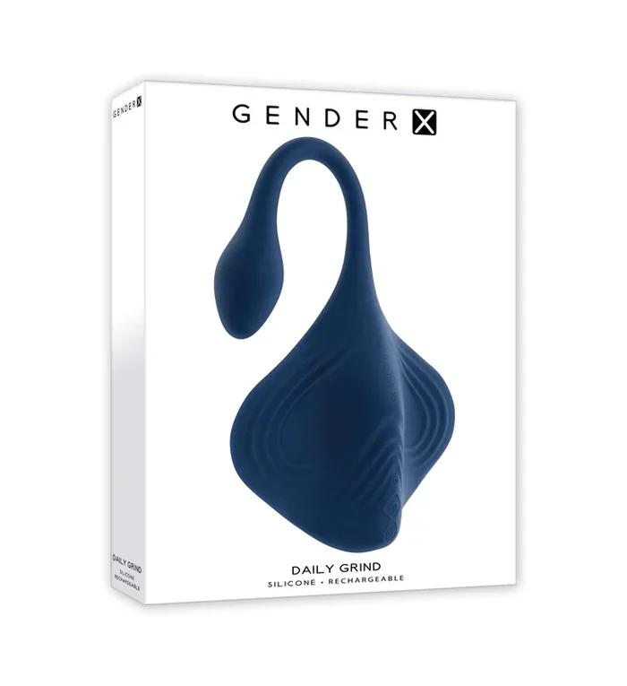 Gender X Daily Grind Rechargeable Silicone Vibrator – Blue