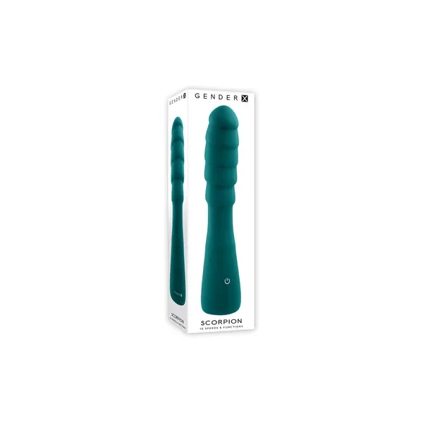 Gender X Scorpion Rechargeable Silicone Vibrator Teal