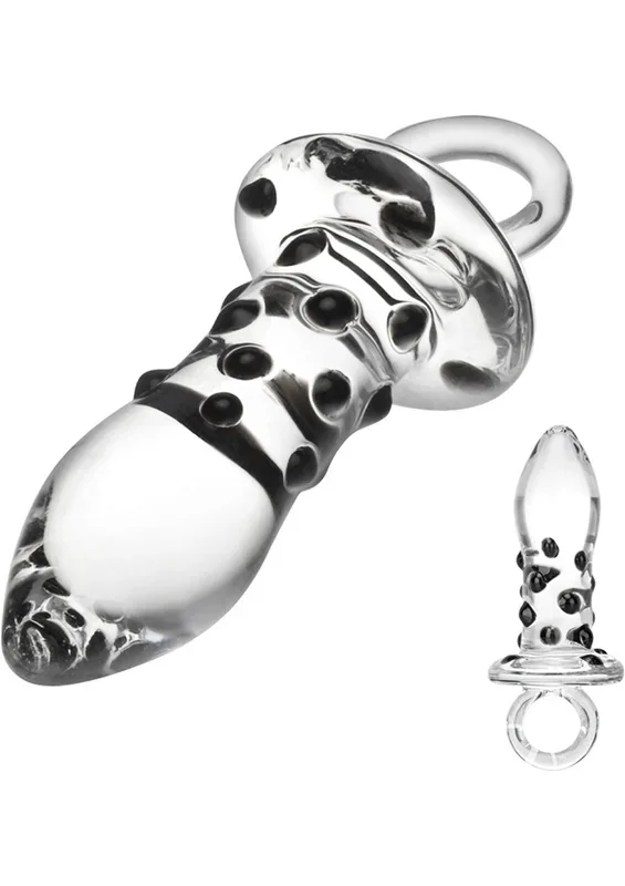 Gläs 5 Inch Pacifier Hand Blown Glass Butt Plug