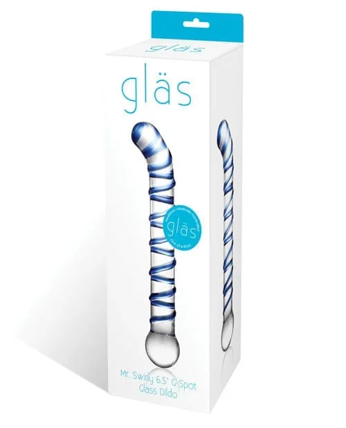 Glas Mr. Swirly 6.5″ G-Spot Glass Dildo