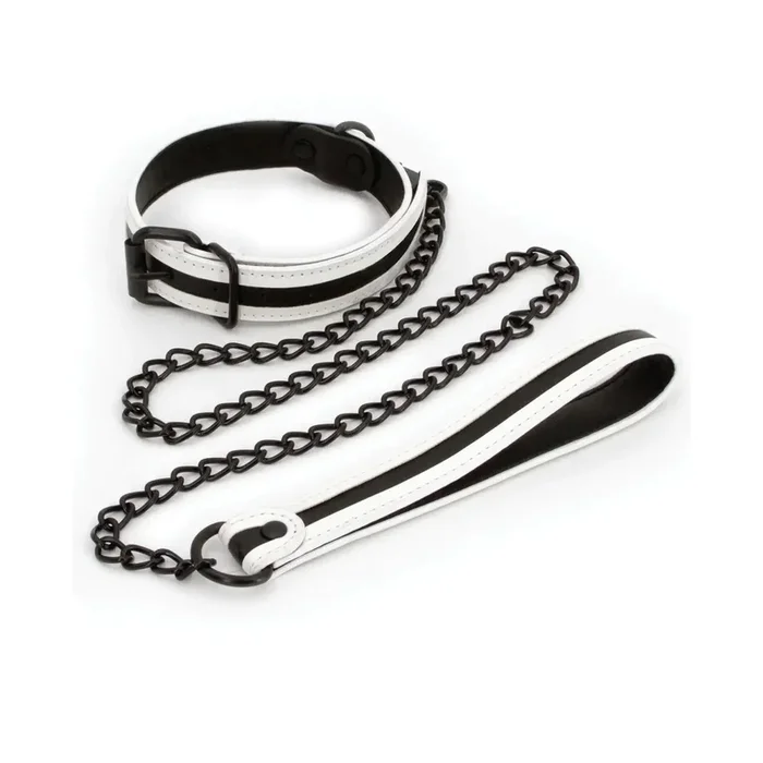 GLO Bondage Glow-In-The-Dark Collar & Leash Set