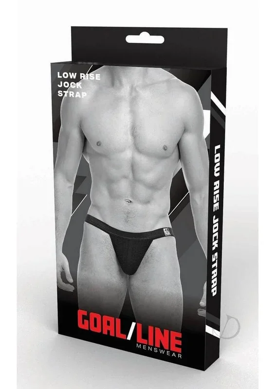 Goal Line Low Rise Jockstrap Black Large XLarge
