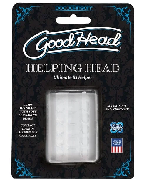 Good Head Helping Head Ultimate BJ Helper 2″ Masturbator – Clear