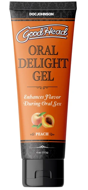 Goodhead – Oral Delight Gel – Peach – 4 Oz.