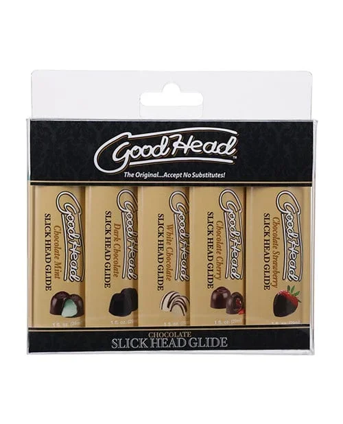 Goodhead Chocolate Slick Head Glide – Asst. Flavors Pack Of 5