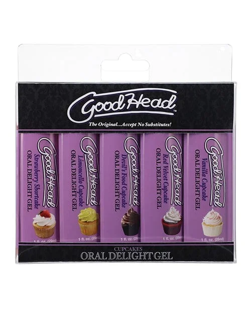 Goodhead Cupcake Oral Delight Gel – Asst. Flavors Pack Of 5