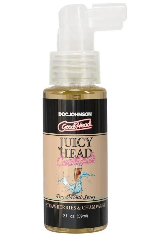 Goodhead Juicy Head Cocktails Dry Mouth Spray Boxed 2oz – Strawberries and Champagne