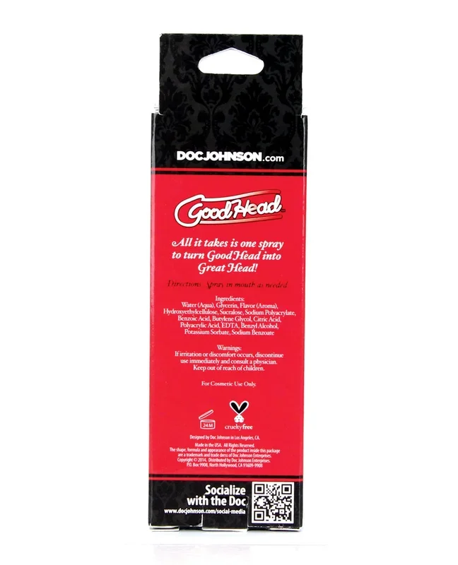 GoodHead Juicy Head Dry Mouth Spray – 2 oz Red Apple