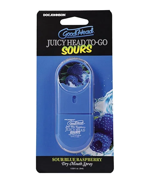 GoodHead Juicy Head Dry Mouth Spray To-Go – .30 oz Sour Blue Raspberry