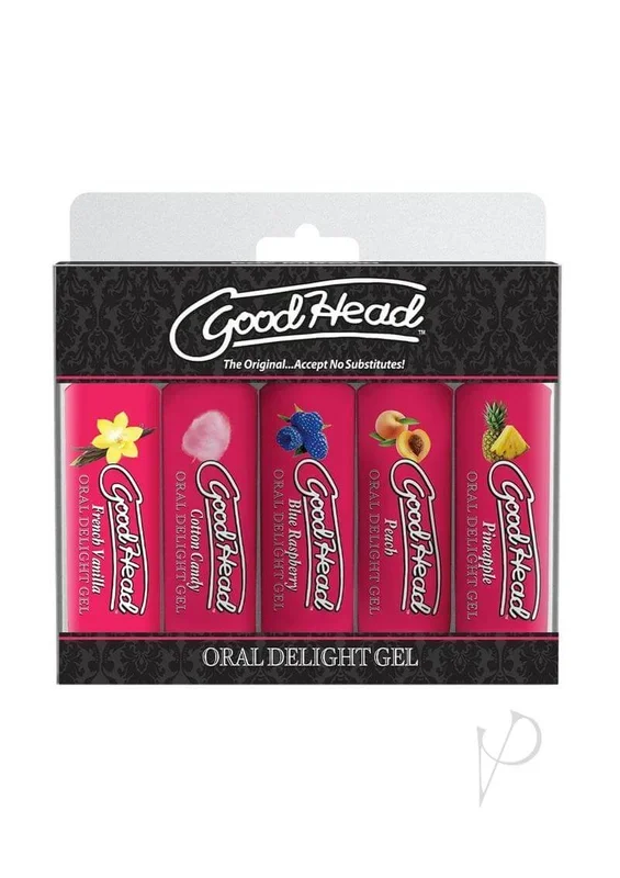 GoodHead Oral Delight Gel 5-Pack: Elevate Your Foreplay with Tantalizing Flavors