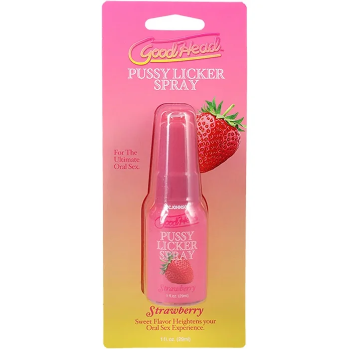 GoodHead Pussy Licker Spray – Strawberry – Strawberry Flavoured Spray – 29 ml Bottle