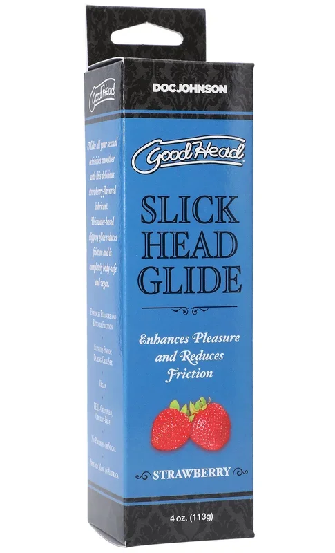 Goodhead Slick Head Strawberry Flavored Lubricant 4 Oz