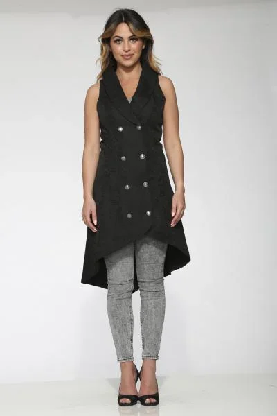 Gothic Waist Dress – Black –