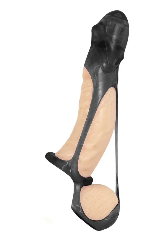 Great Extender Vibrating Sleeve Cock Ring and Ball Cradle