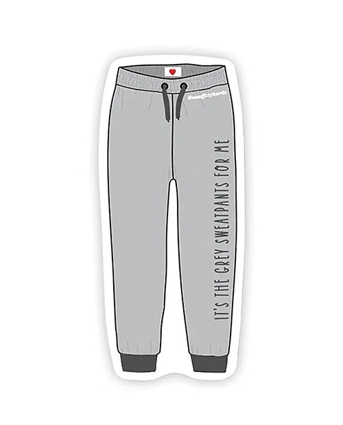 Grey Sweatpants Naughty Sticker – Pack of 3