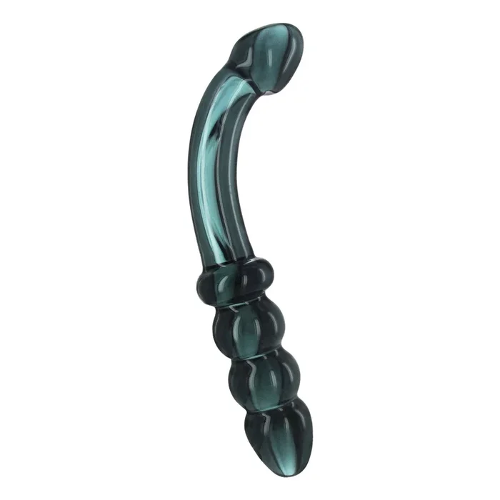 Hamsa Glass Dildo – Smoky Jade