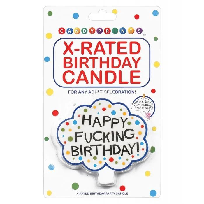 Happy Fucking Birthday Candle Gag Gift Adults Party Night