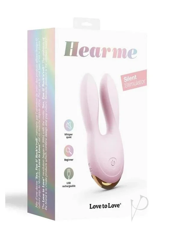 Hear Me Baby Rechargeable Clitoral Stimulator Baby Pink
