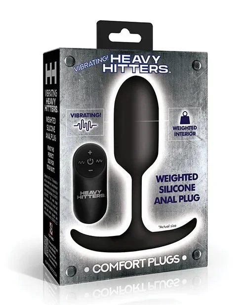 Heavy Hitters – Vibrating Weighted Silicone Anal Plug – Medium