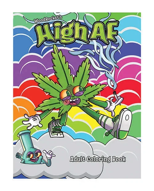 High AF Coloring Book from Wood Rocket