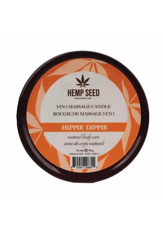 Hippie Dippie Hemp Seed Massage Candle