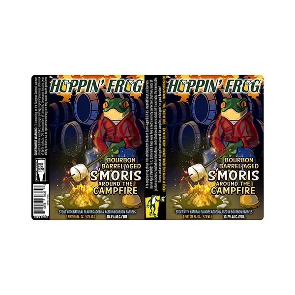 Hoppin’ Frog Bourbon Barrel Aged S’moris Around The Campfire Stout