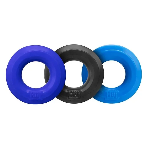 HUJ3 c-ring 3-pack, COBALT MULTI – Tar/Cobalt/Aqua