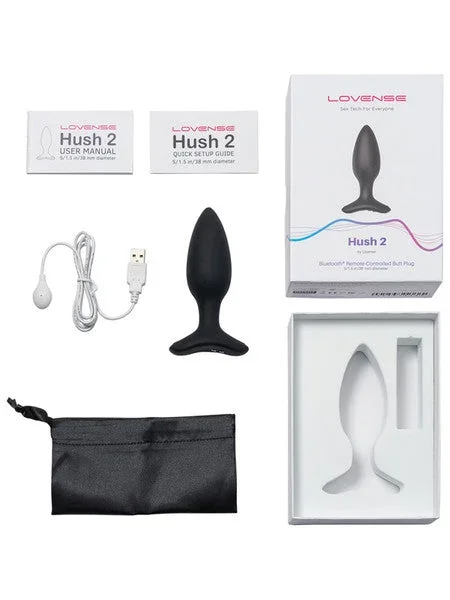 Hush 2 By Lovense Vibrating Butt Plug – 1.5