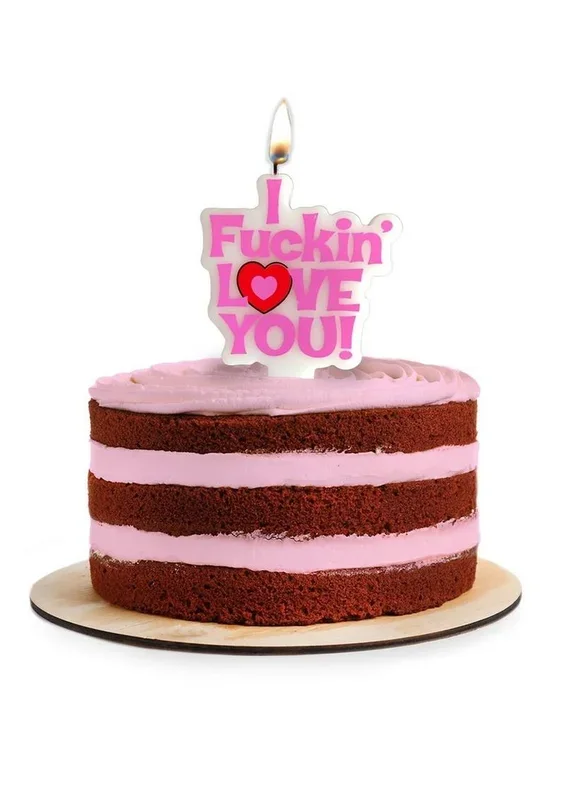 I Fuckin’ Love You Party Candle Fun Playful Candle for Celebrations