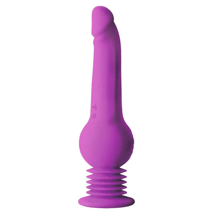 Impressions New York Gyro-Quake 9.75″ Vibrating and Thumping G-Spot Dildo