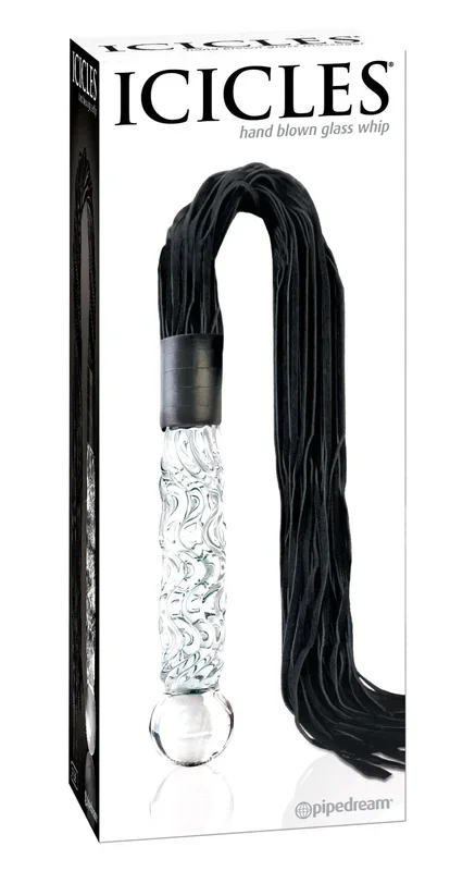 Indulge in Exquisite Sensations with Icicles Number 38 Hand Blown Glass Whip!