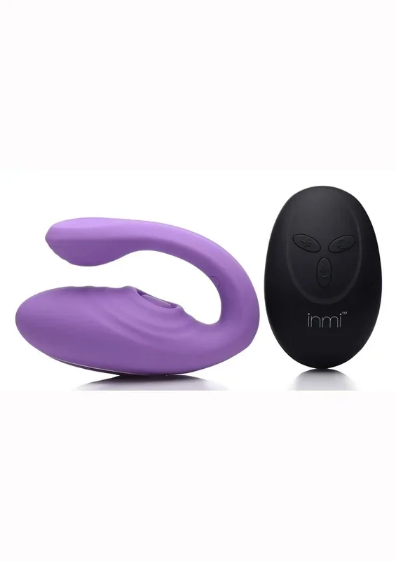 Inmi 7x Pulse Pro Pulsing Silicone Rechargeable Clit Stim Vibe with Remote Control