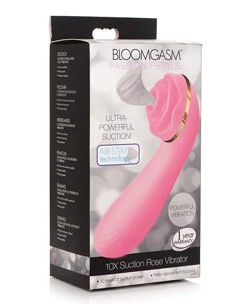 Inmi Bloomgasm Passion Petals Rose 10X Suction & Vibrator – Pink