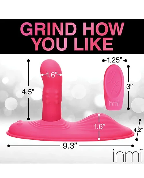 Inmi Spin N’ Grind Rotating & Vibrating Silicone Grinder – Pink