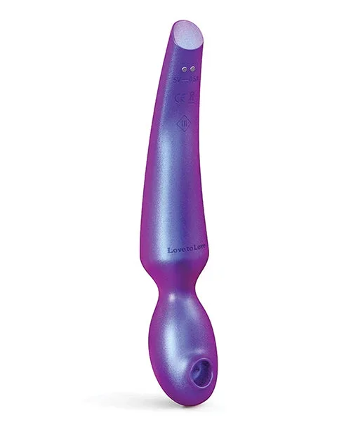 Iridescent Night Flapping Head Pleaser Wand Massager with Sense Touch