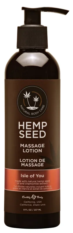 Isle of You Hemp Seed Massage Lotion – Nourishing Massage Oil
