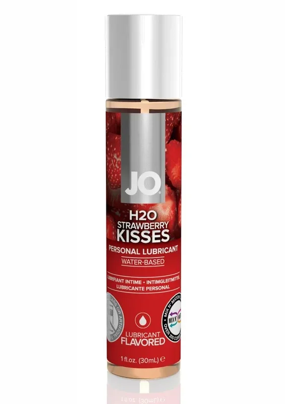 JO H2O Water Based Flavored Lubricant Strawberry Kisses