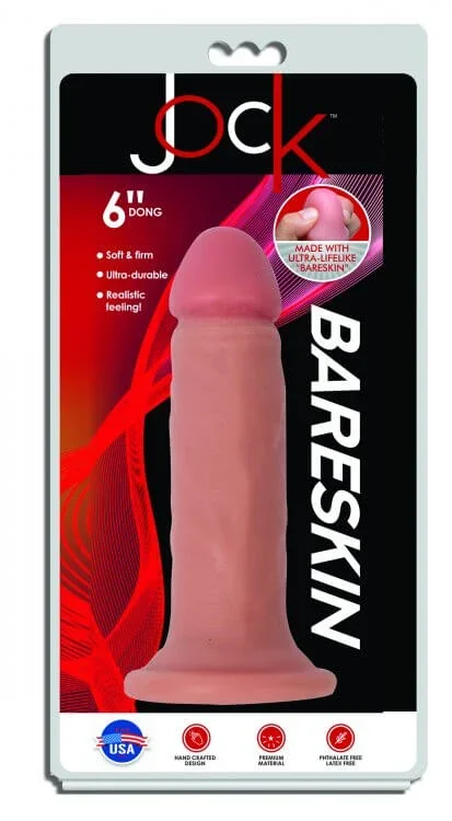 Jock Bareskin 6 inches Vanilla Light Skin Tone Beige Dildo