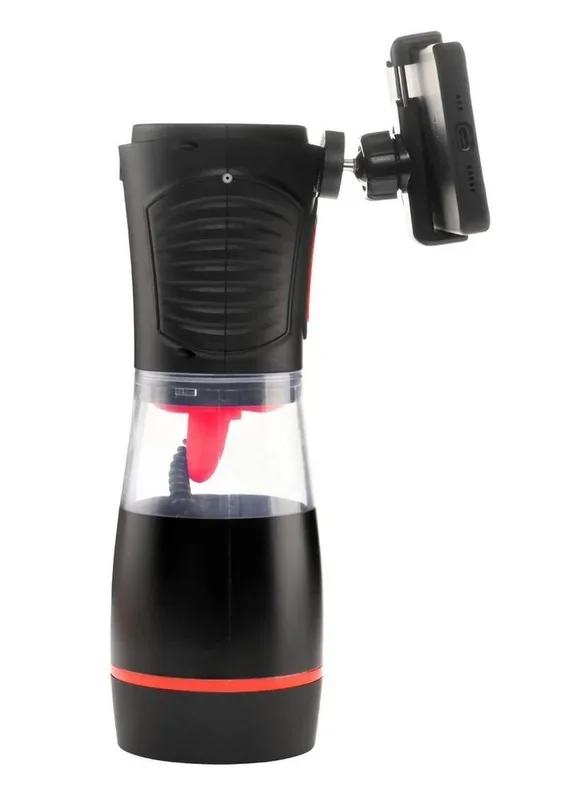 Jock Blow Job Sucking Licking and Vibrating Rechargeable Masturbator