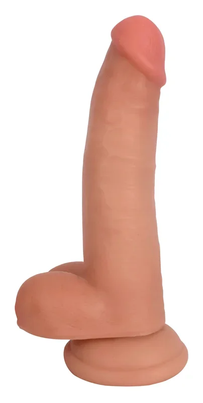 Jock Light Bareskin Dildo with Balls – 8 Inch