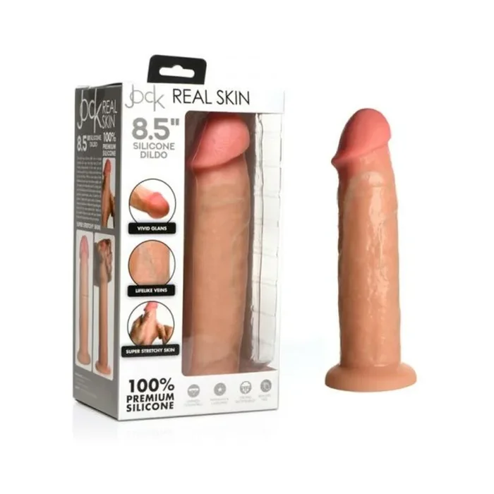 Jock Real Skin Silicone Dildo 8.5 In. Light
