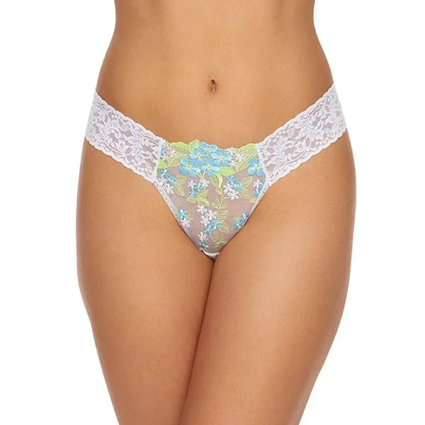 Jubilee Low Rise Diamond Thong – Blue/White – One Size