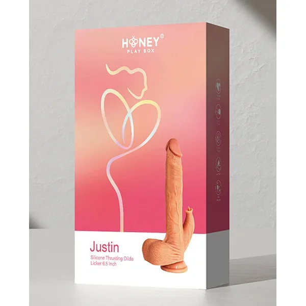 Justin 6.5″ Silicone Thrusting Dildo Licker