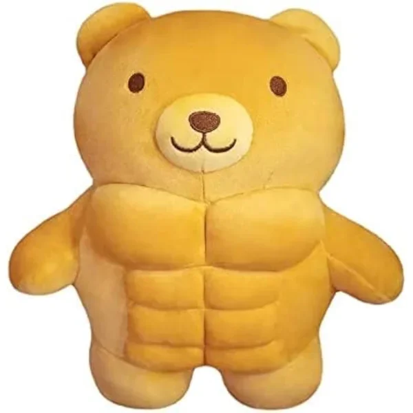Kawaii Muscle Abs Teddy Bear Buff 30Cm Plush Cuddly Stuffed Animal Toy Figure