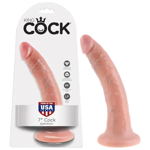 King Cock 7” Cock – Flesh 17.8 cm (7”) Dong