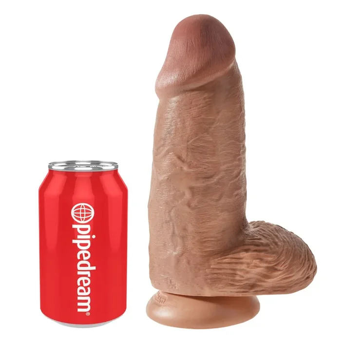 King Cock Chubby 9 Inch Suction Cup Dildo – Caramel